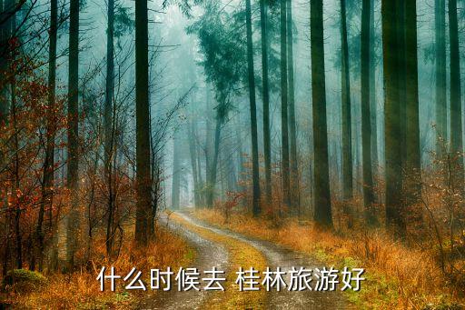 什么时候去 桂林旅游好