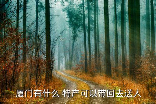  厦门有什么 特产可以带回去送人