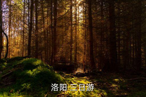洛阳 三日游