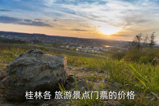  桂林各 旅游景点门票的价格
