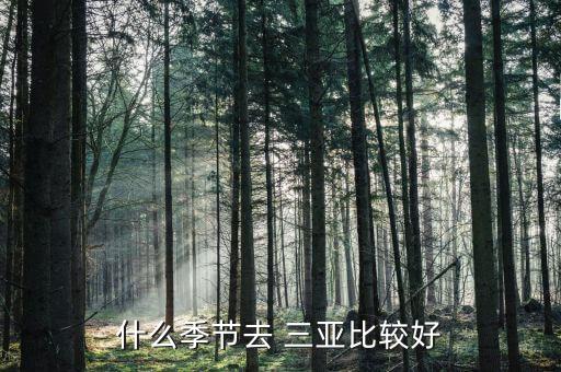 什么季节去 三亚比较好