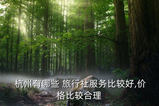  杭州有哪些 旅行社服务比较好,价格比较合理