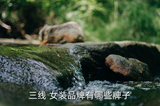 三线 女装品牌有哪些牌子