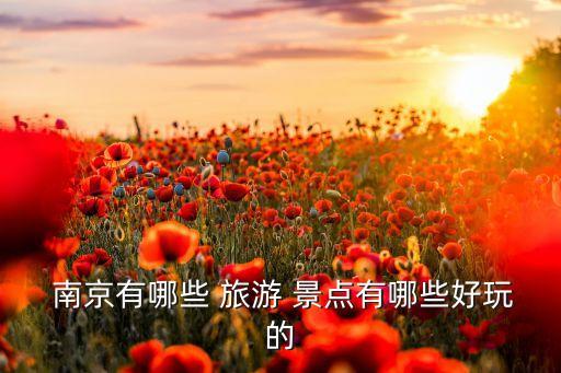  南京有哪些 旅游 景点有哪些好玩的