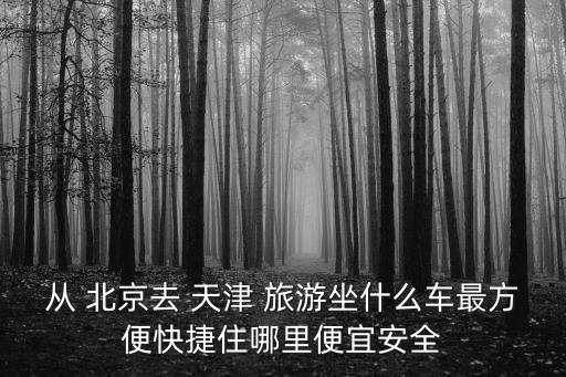 从 北京去 天津 旅游坐什么车最方便快捷住哪里便宜安全