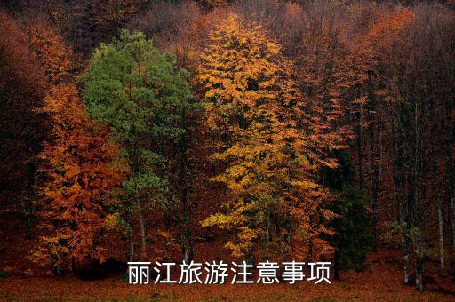 去丽江旅行需要带什么东西