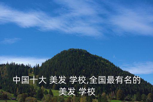 中国十大 美发 学校,全国最有名的 美发 学校