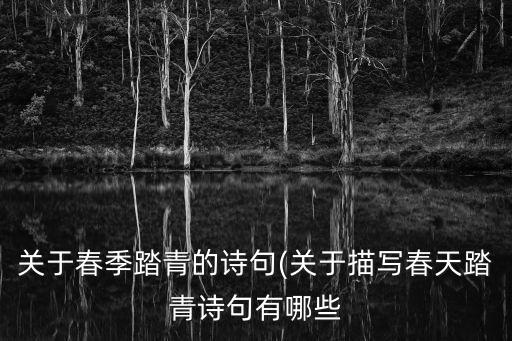 关于春季踏青的诗句(关于描写春天踏青诗句有哪些