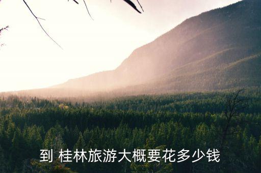 到 桂林旅游大概要花多少钱