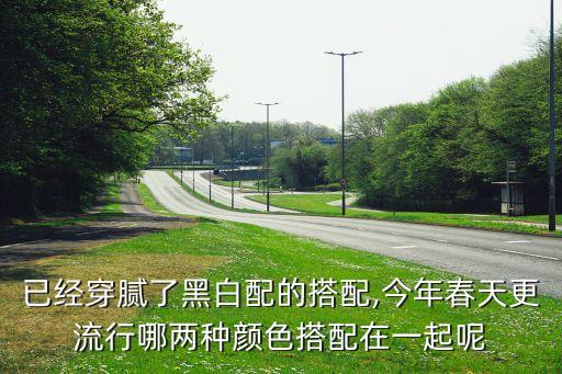 已经穿腻了黑白配的搭配,今年春天更流行哪两种颜色搭配在一起呢