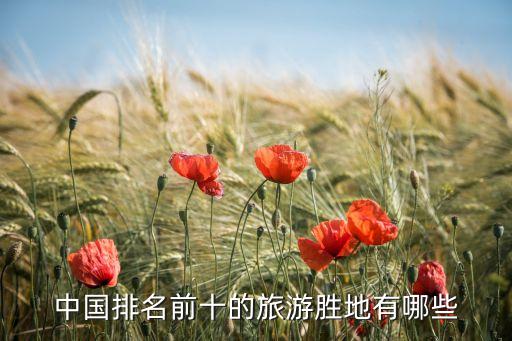 中国排名前十的旅游胜地有哪些