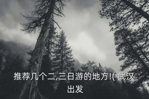 推荐几个二,三日游的地方!( 武汉 出发