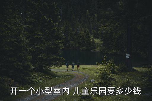 开一个小型室内 儿童乐园要多少钱